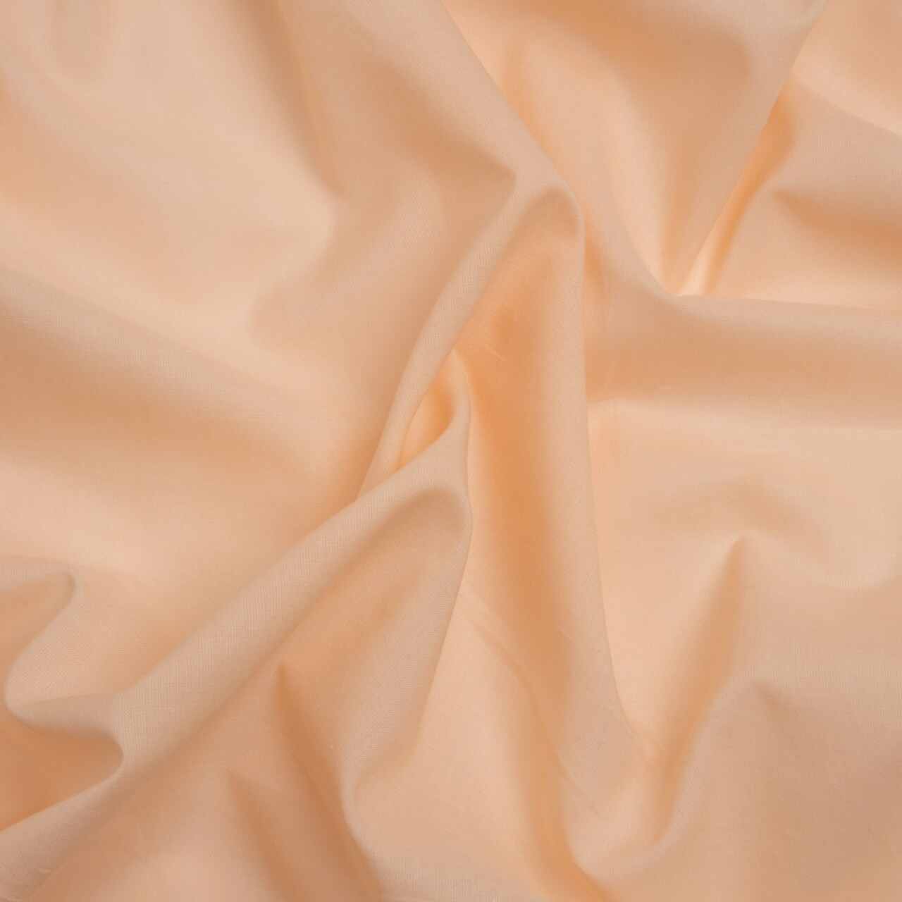 1 Yard Light Peach Cotton Voile Lightweight Sheer Breathable Solid Fabric